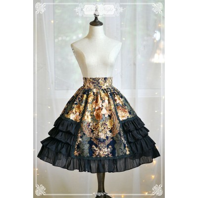 Doris Night Dark Night Rose Skirt